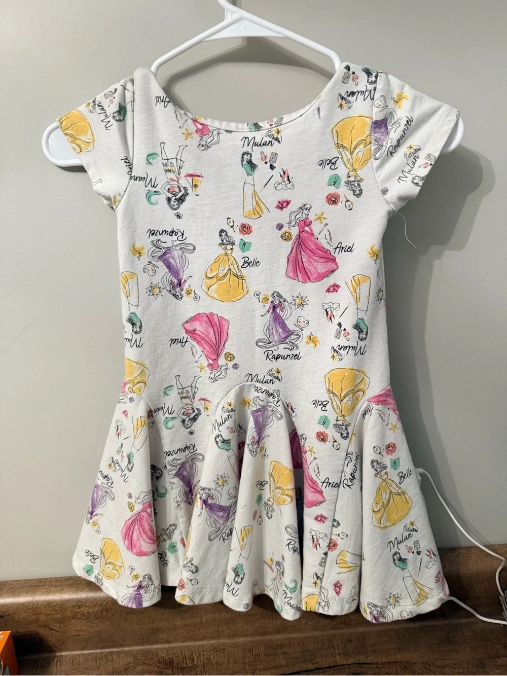 Disney Princess Girls 5T Twirl Dress Ariel Belle Mulan Rapunzel Moana
